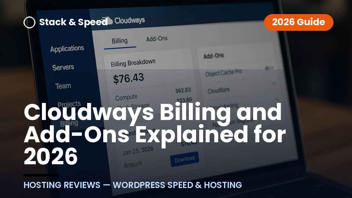 Cloudways Billing and Add-Ons Explained for 2026