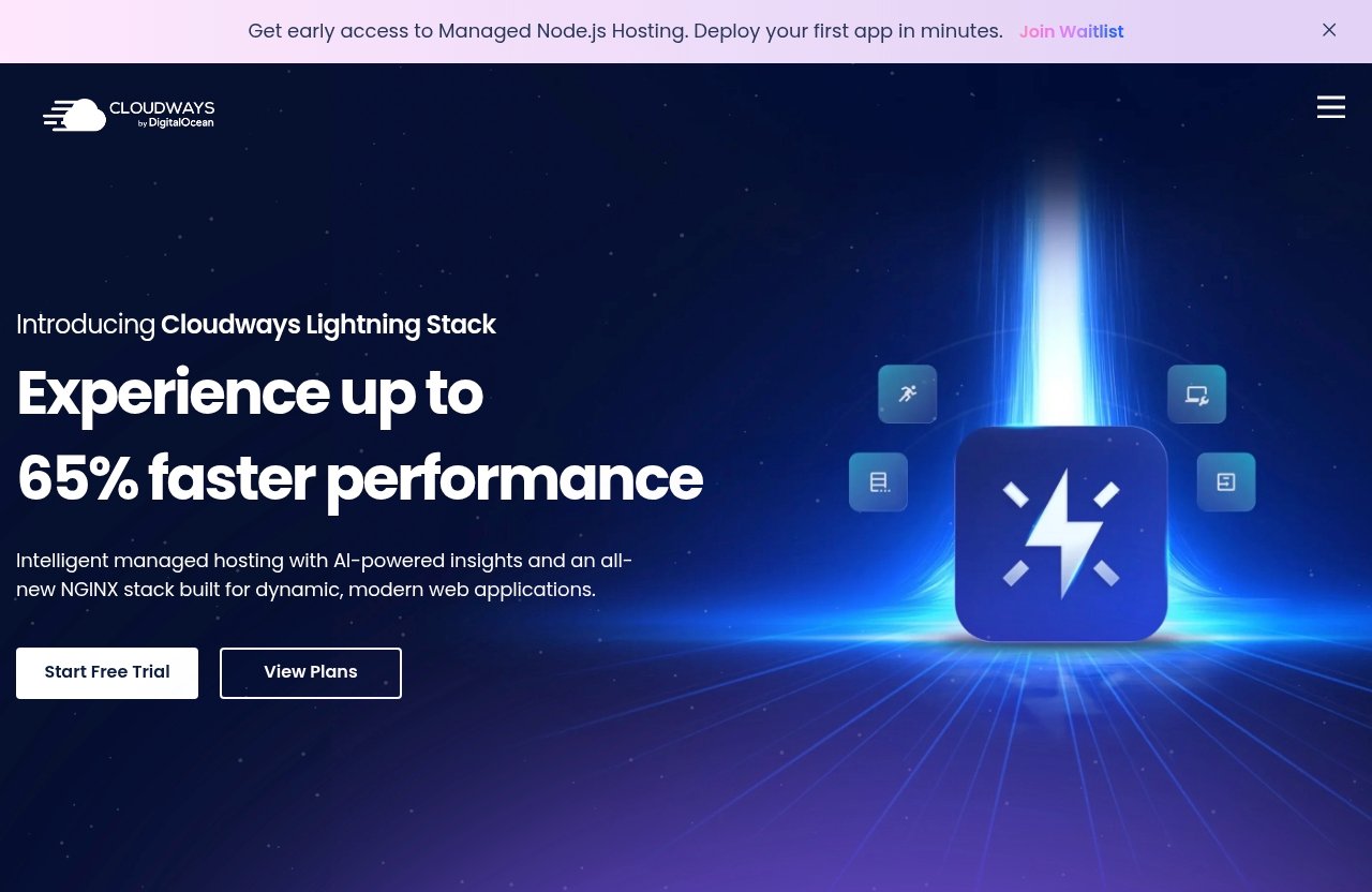 Cloudways official website - cloudways review 2026