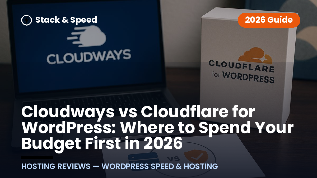 Cloudways vs Cloudflare for WordPress: Where to Spend Your Budget First in 2026